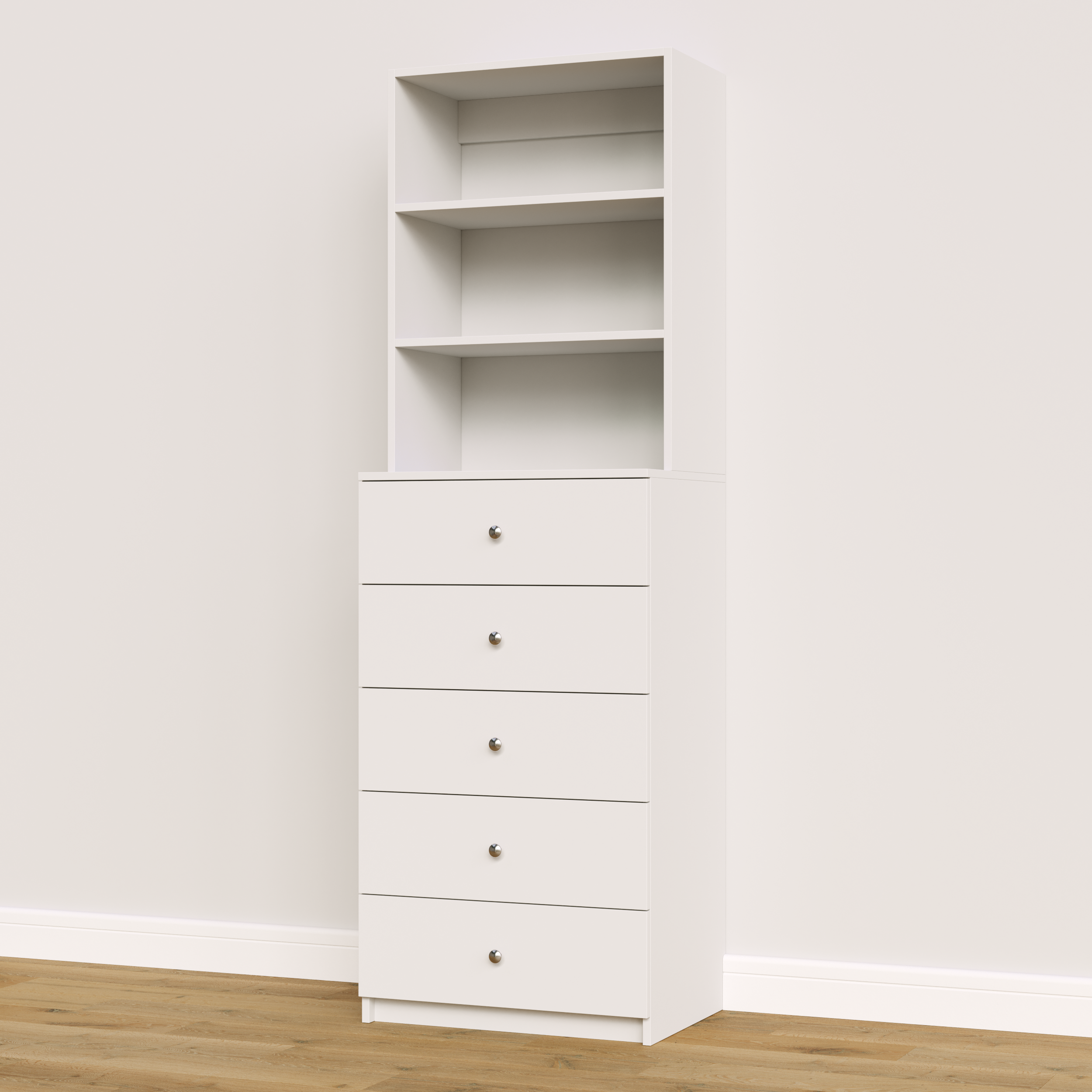 5 Drawer Hutch Tower - Image 4