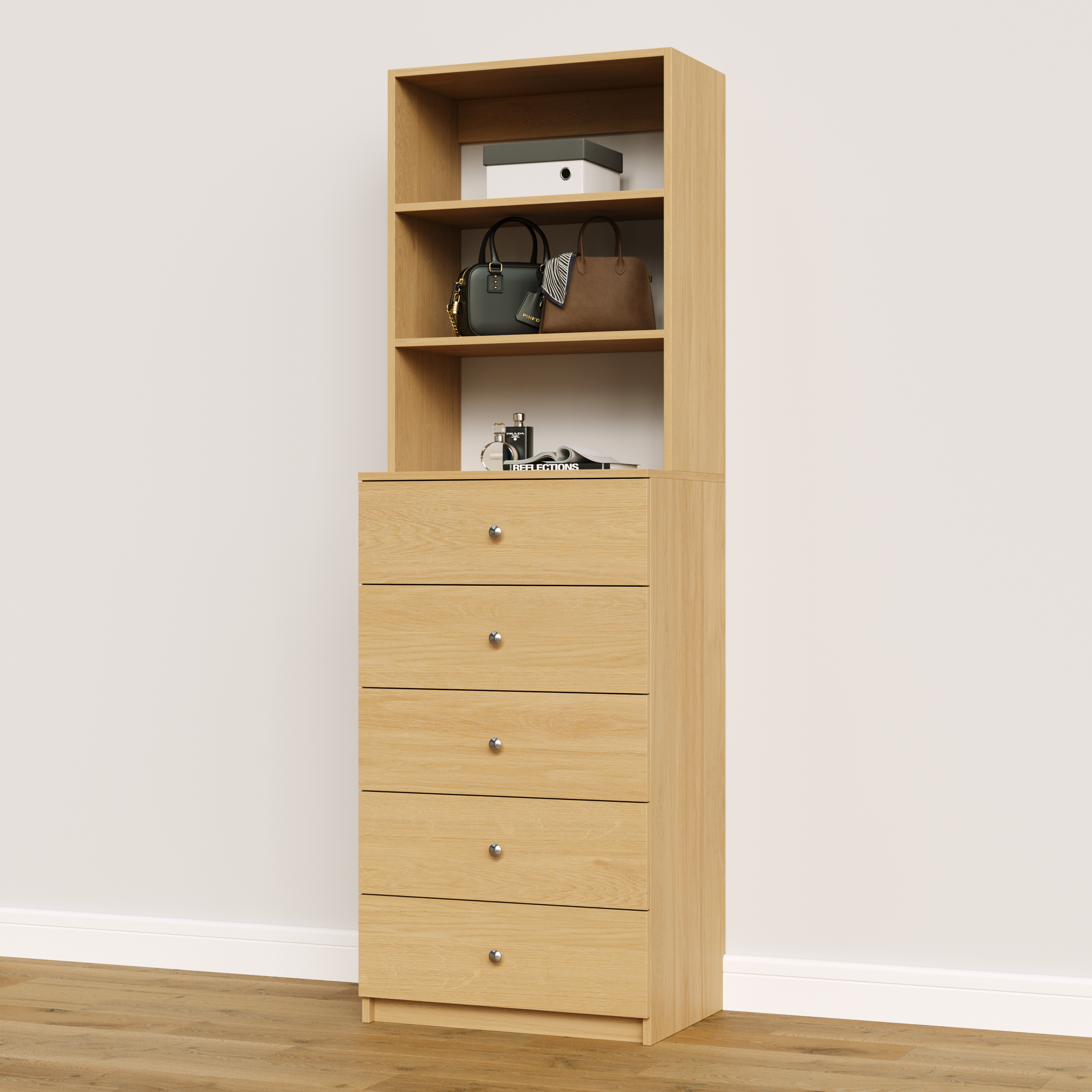 5 Drawer Hutch Tower - Image 11