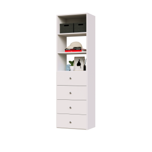 Vista 4 Drawer Shelf Tower