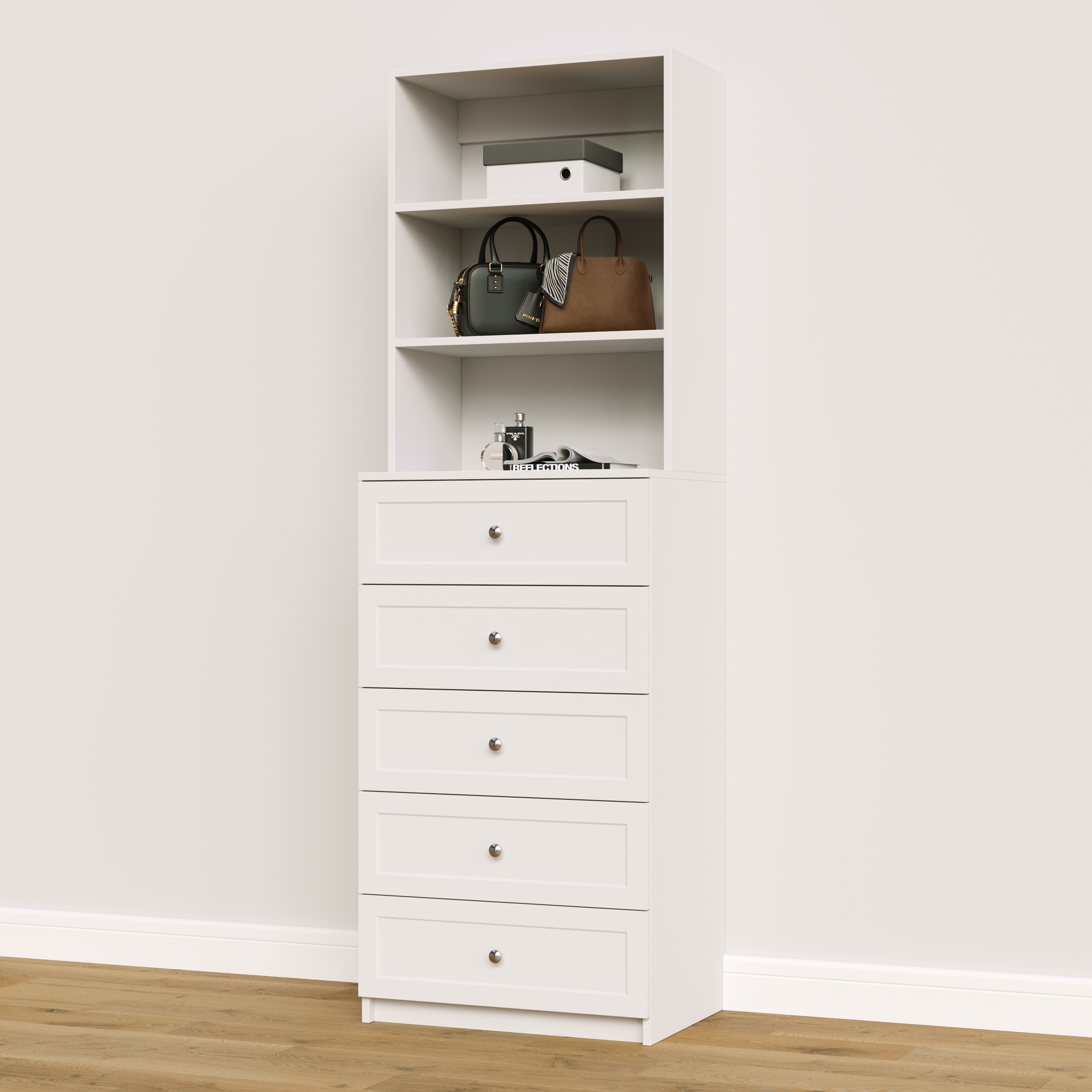 5 Drawer Hutch Tower - Image 7