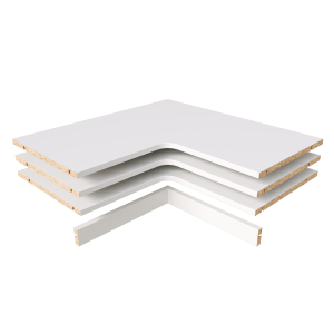 Alto Corner Fixed Shelf Pack With Back Panel
